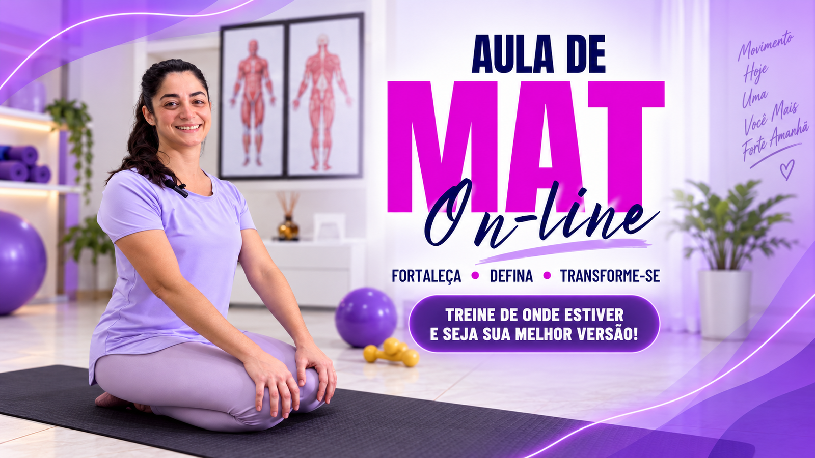 Aula MAT em Casa — Treine, Fortaleça e Defina Seu Corpo Em Casa
